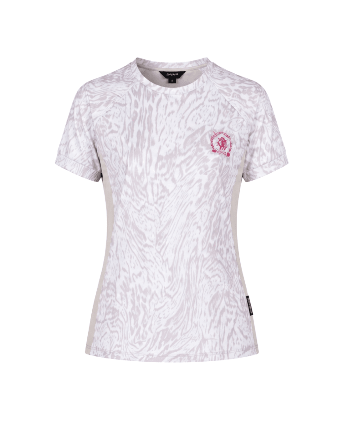 White with Gray Leopard Print-