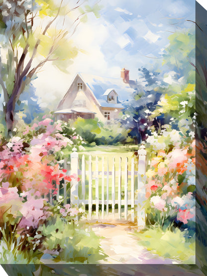 White Gate All Weather Outdoor Art