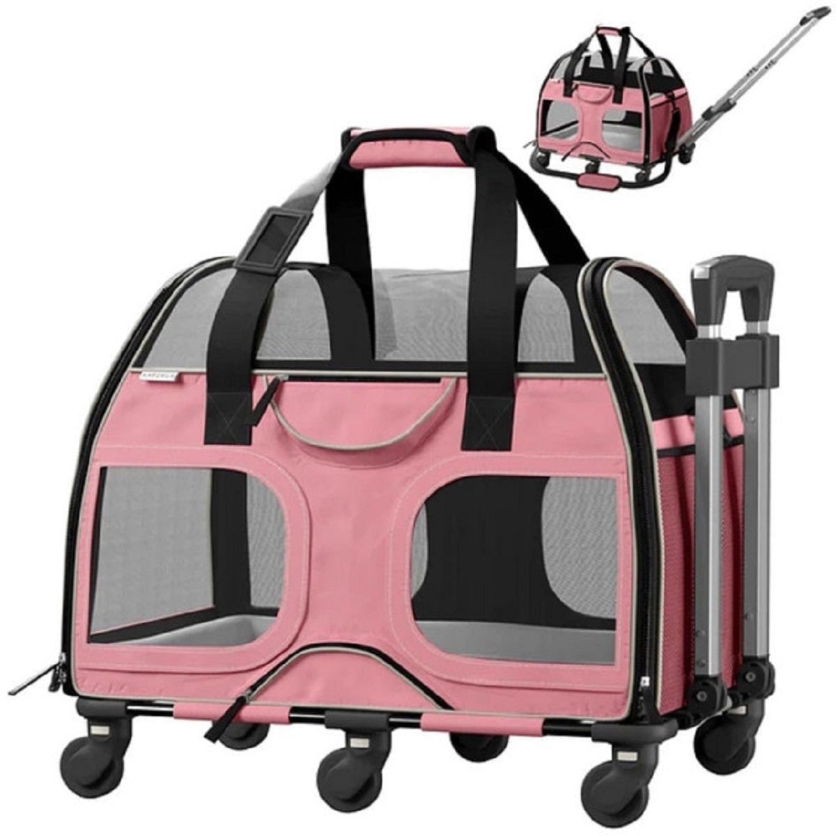 Pink and White-