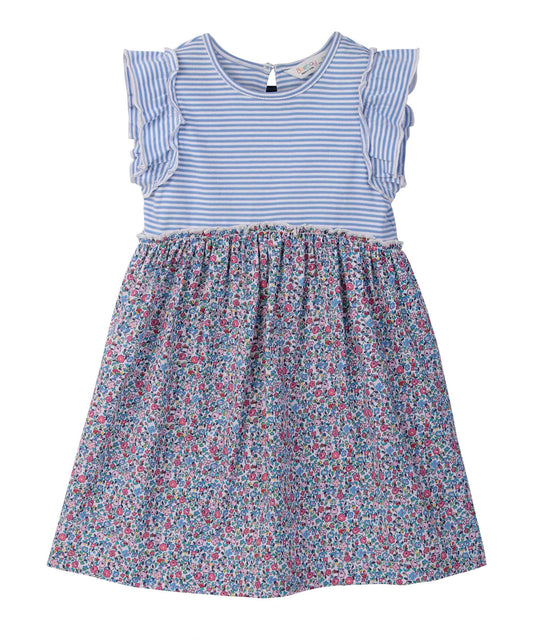 Beebay Mix-Media Ruffle Dress