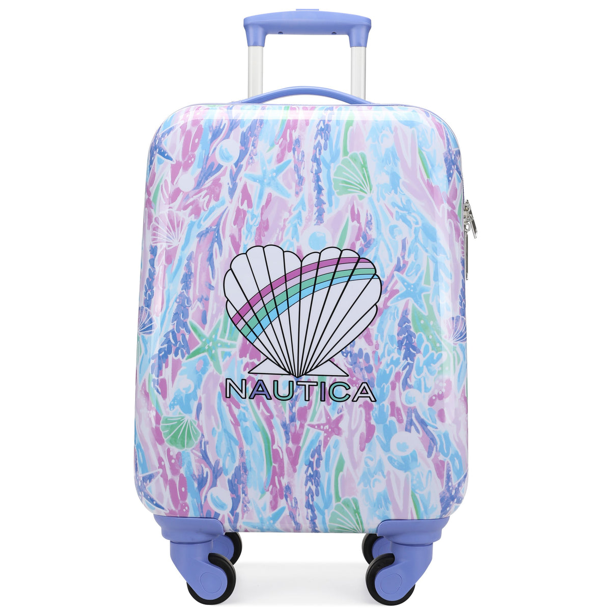 Nautica Kids 18" Airline Approved Carry-on Suitcase | Pastel Shell