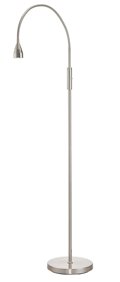 FOCUS PRO Natural Daylight Replaceable-LED Floor Lamp - Nickel