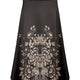 Black Tan Floral Print