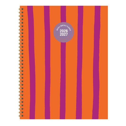 July 2026 - June 2027 Statement Stripe Weekly Monthly Planner