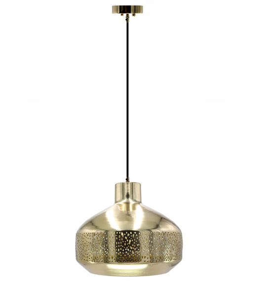 River of Goods 16"H Sorrento Teardrop 1-Light Metal Pendant