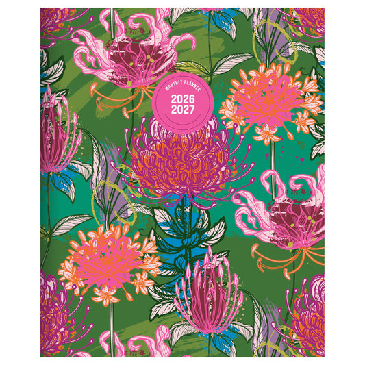 July 2026 - June 2027 Fully Floral Monthly Planner