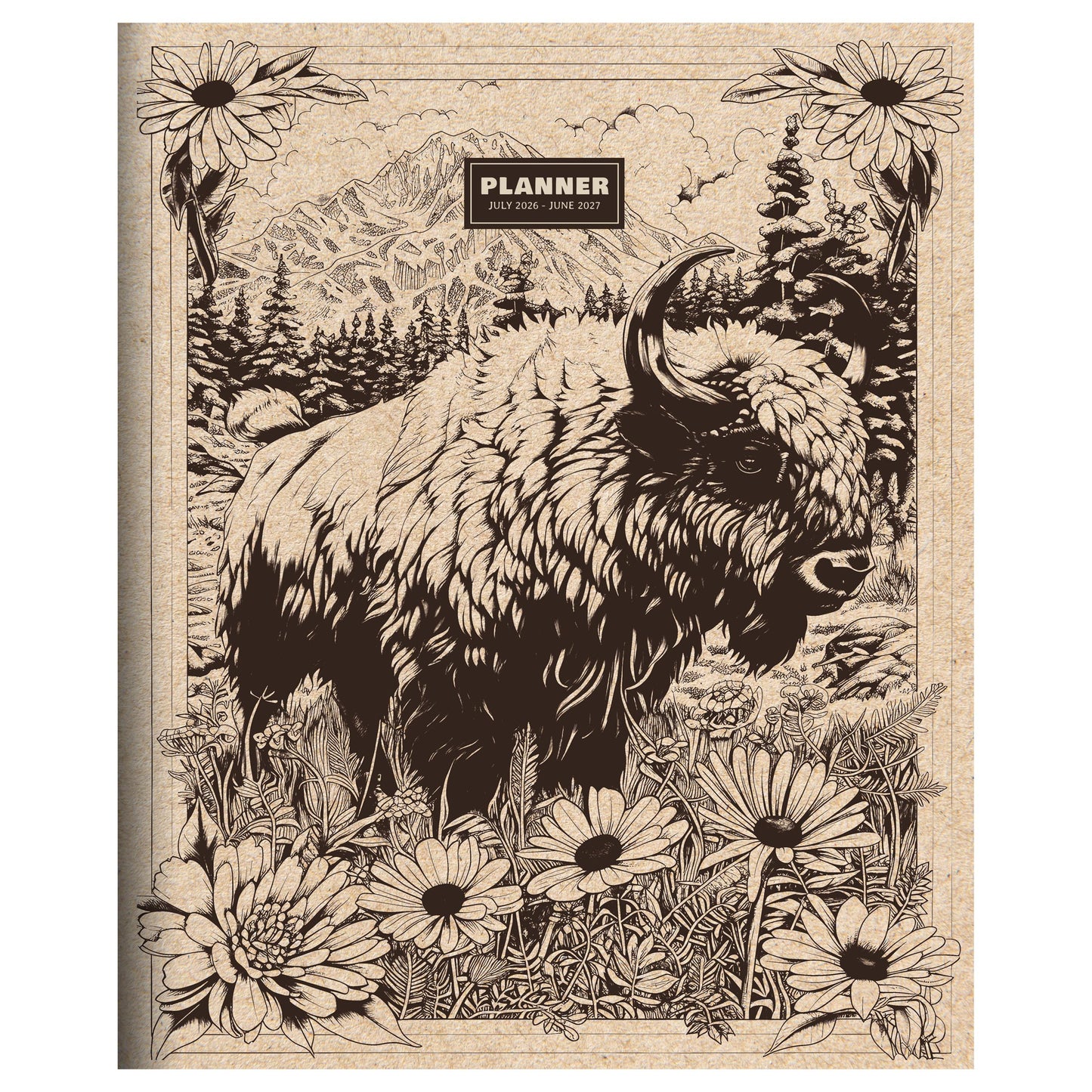 July 2026 - June 2027 Wild Bison Monthly Planner