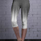 Black White Gradient Polka Dot Print