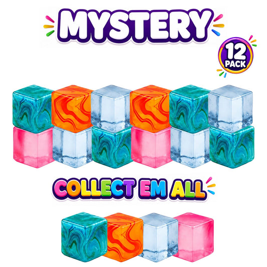 12-Pack Squishy Sensory Stress Relief Squeeze Toys - Cube