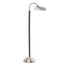 Brushed Nickel With Black Wood Post