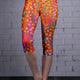 Orange Pink Geometric Dot Print