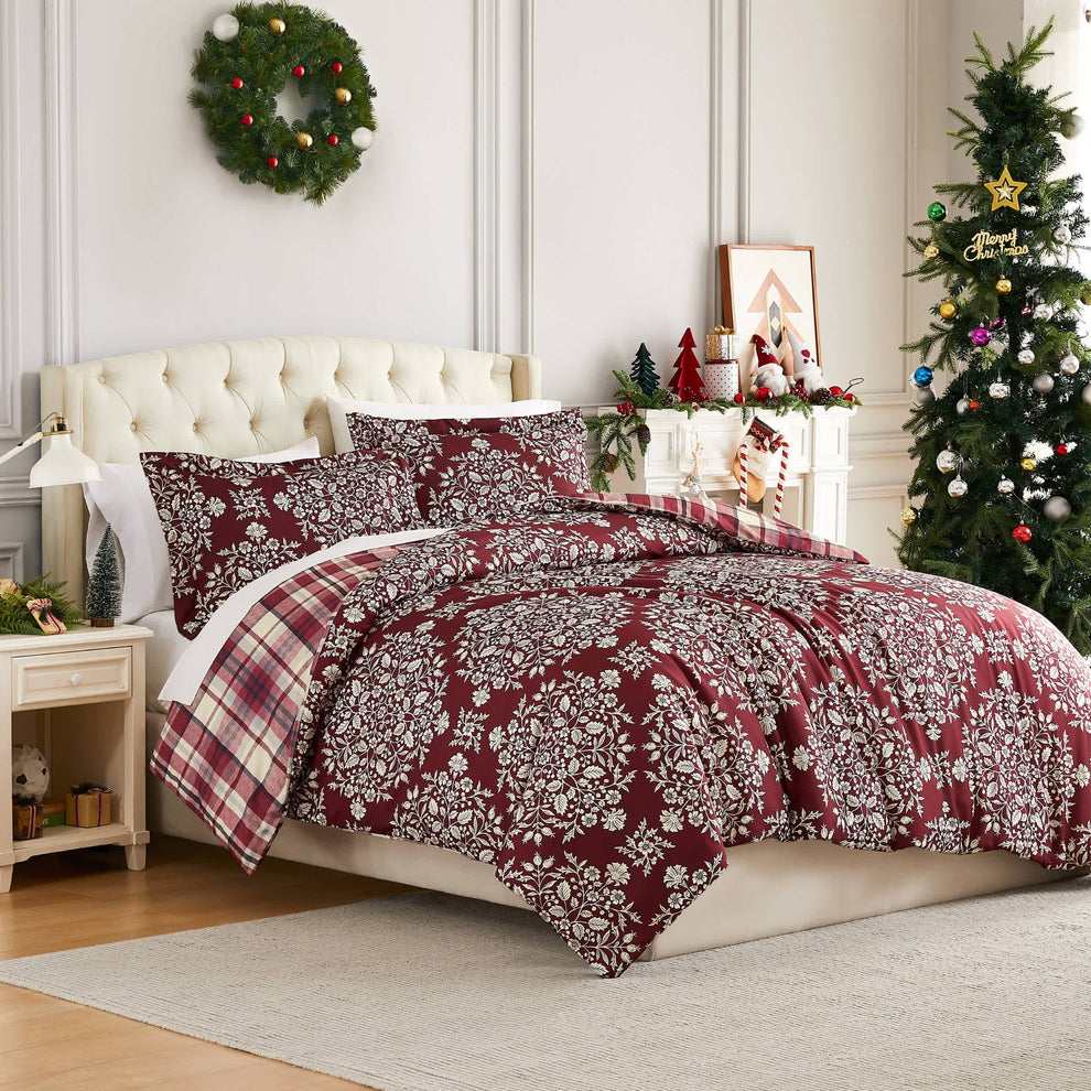 Southshore Fine Linens Christmas Carol Oversized Duvet Cover Set