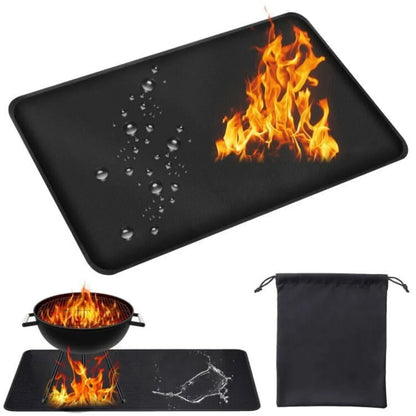 Non-Slip Washable Fire Pit Mat