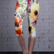 White Multicolor Watercolor Floral Print