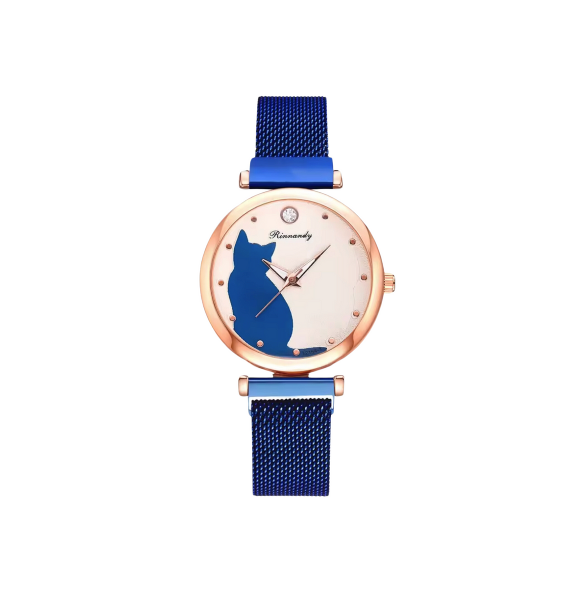 Rose Gold-Tone Cat Watch