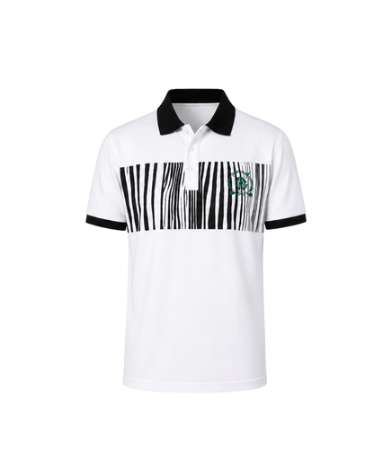 White with Black Zebra-