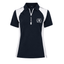 Navy Blue with White