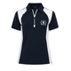 Navy Blue with White