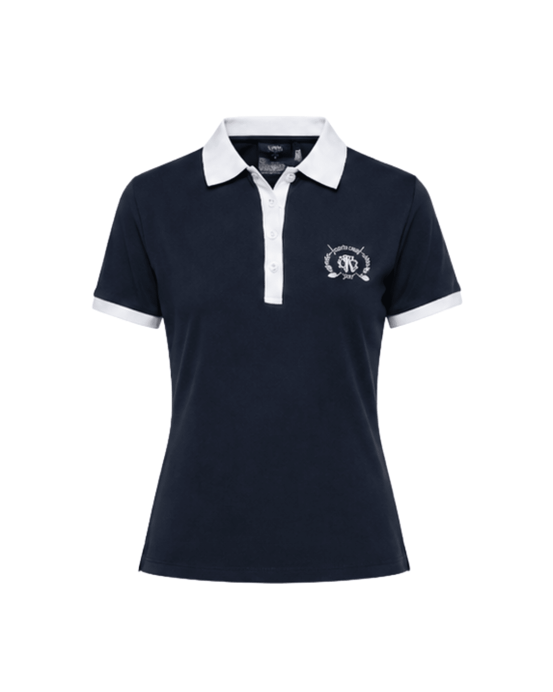 Navy Blue with White-