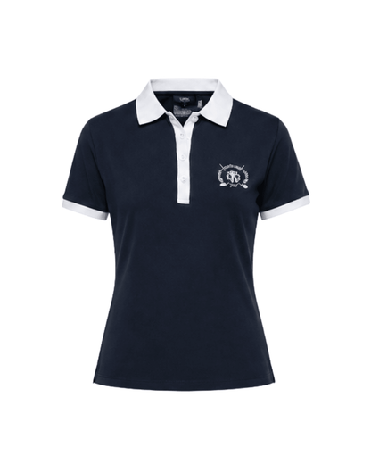 Navy Blue with White-