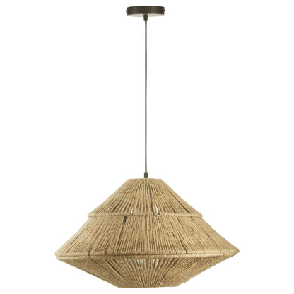 River of Goods 22" W 1-Light Morris Metal and Jute Pendant