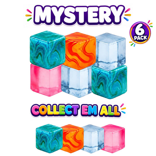 6-Pack Squishy Sensory Stress Relief Squeeze Toys - Cube