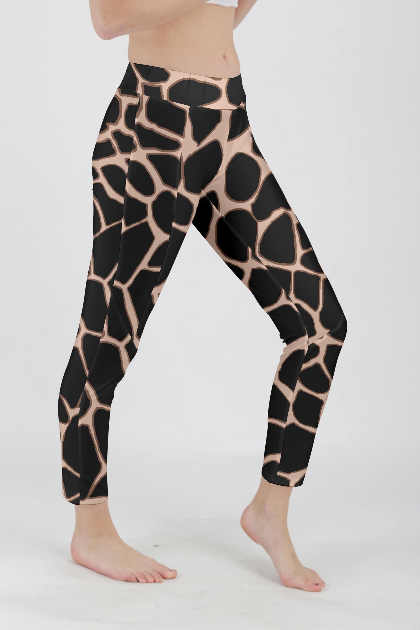 Black Tan Giraffe Print-
