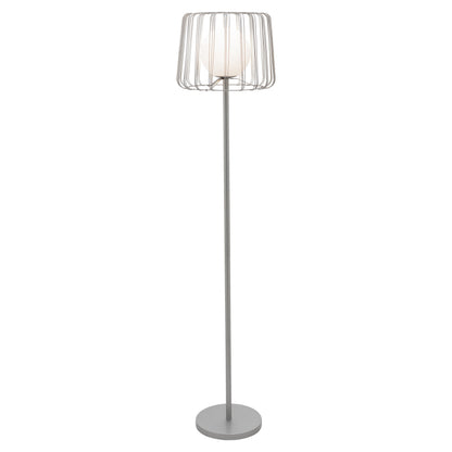 River of Goods 62.75" H Mateo Caged Globe Shade Floor Lamp