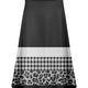 Black White Animal Border Print