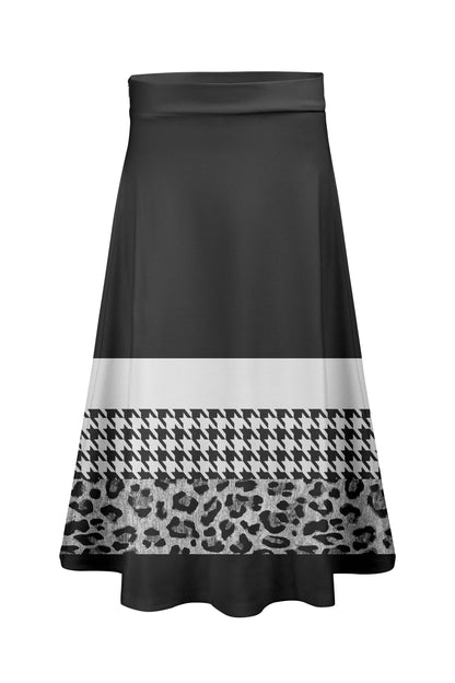 Black White Animal Border Print-