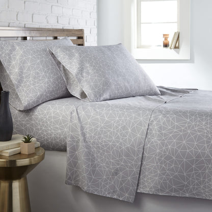 Geometric Maze Grey-