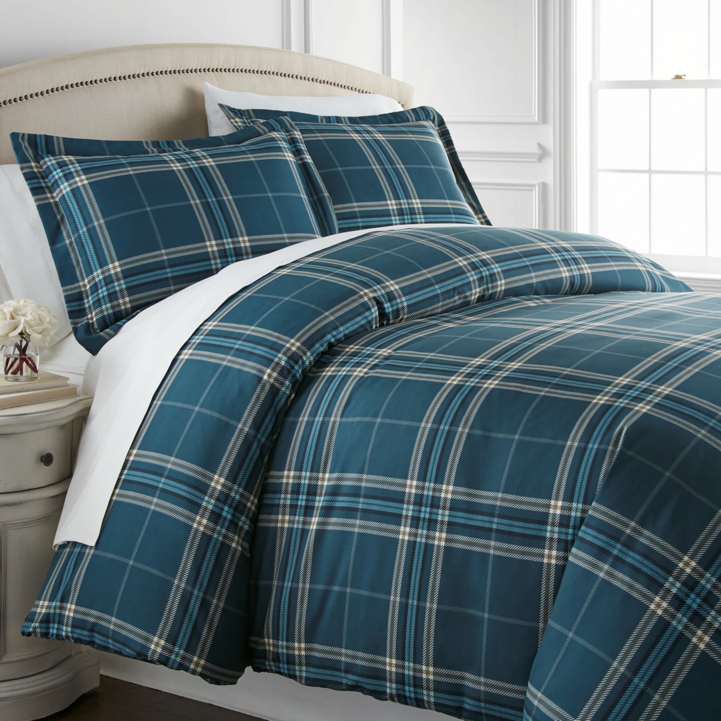 Southshore Fine Linens Vilano Plaid Duvet Set