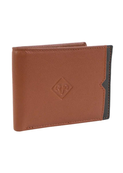 Jack Abrahams Goat Nappa Leather Bi-Fold Top Front Wallet