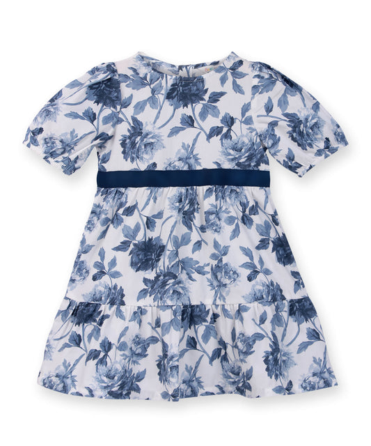 Beebay Floral fit-and-flare dress White