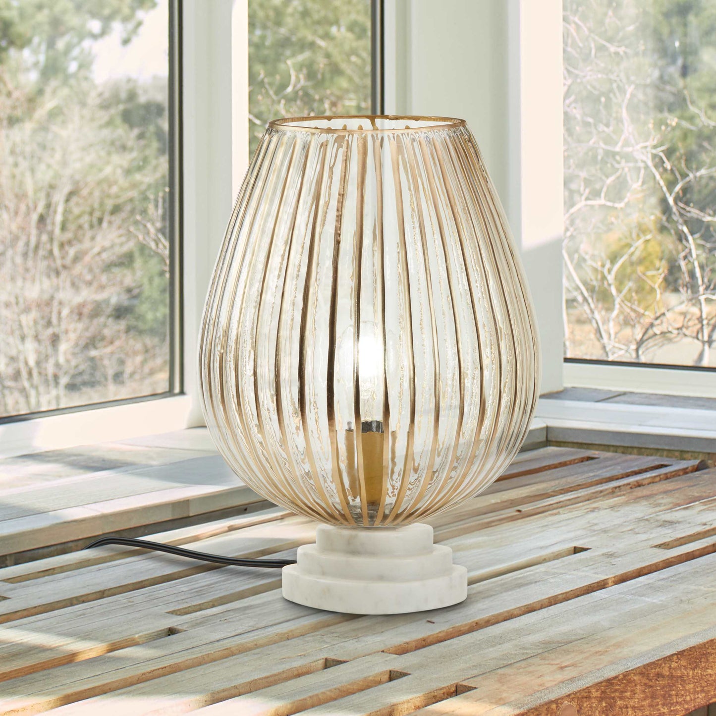 Gold/ Clear/ White-