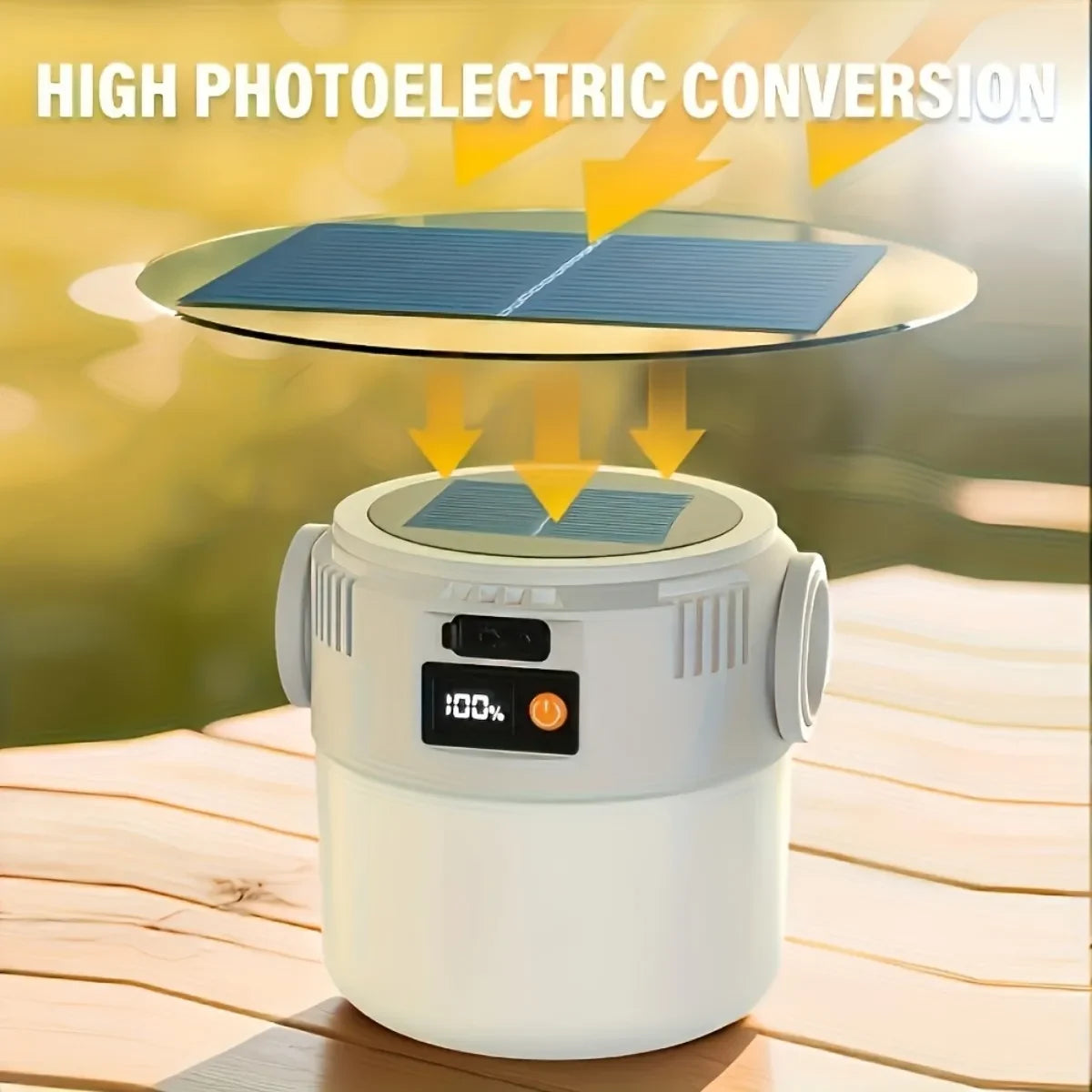 Solar-Powered Tent Light