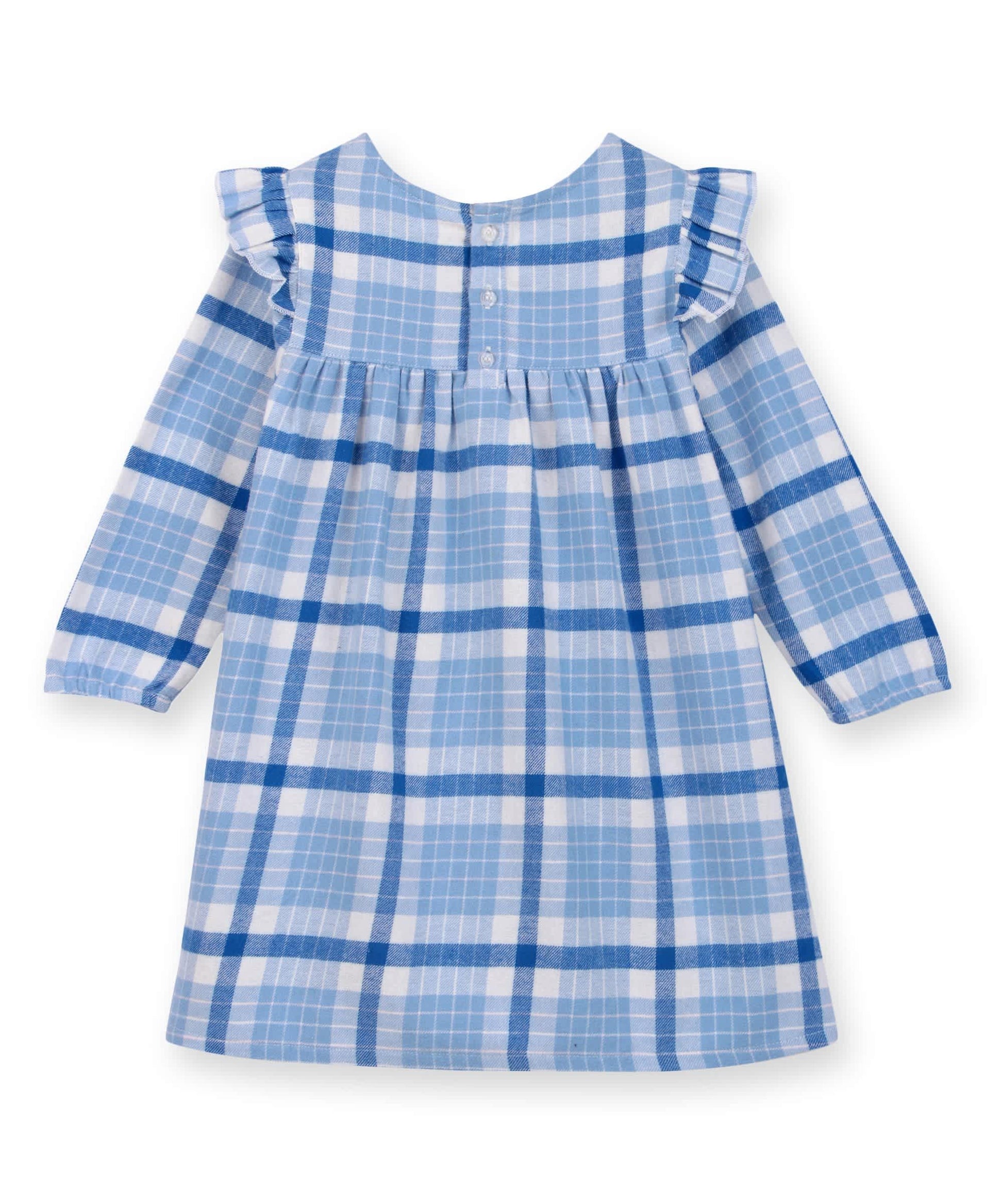 blue buffalo check dress Harper Dress
