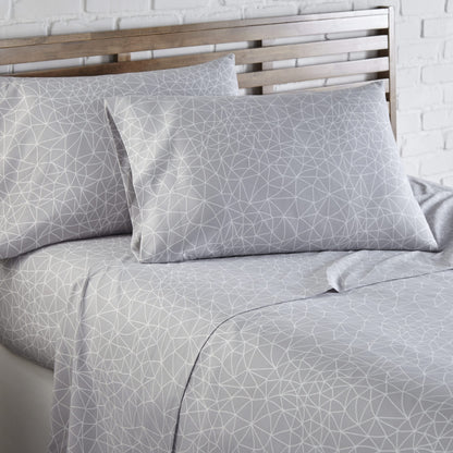 Geometric Maze Grey-