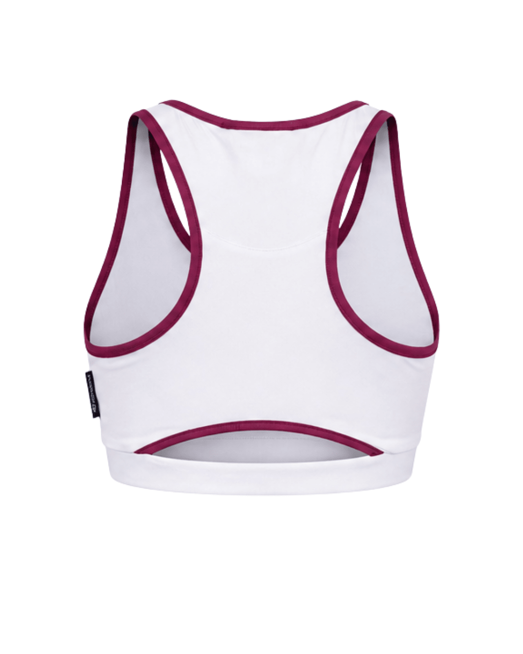 White with Maroon Thin Straps-