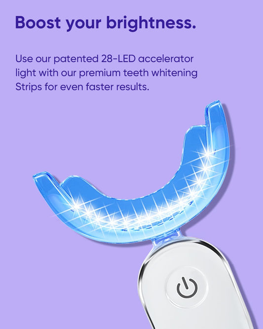 MySmile Teeth Whitening Strips Kit 14 Treatments with 28 LED Light