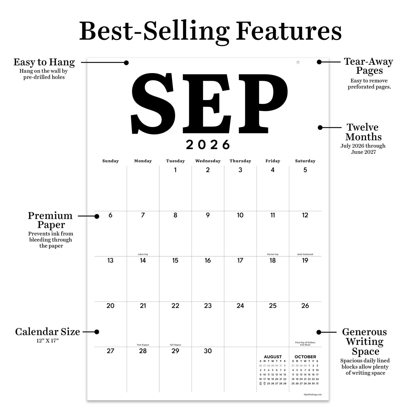 July 2026 - June 2027 Art Poster Wall Calendar
