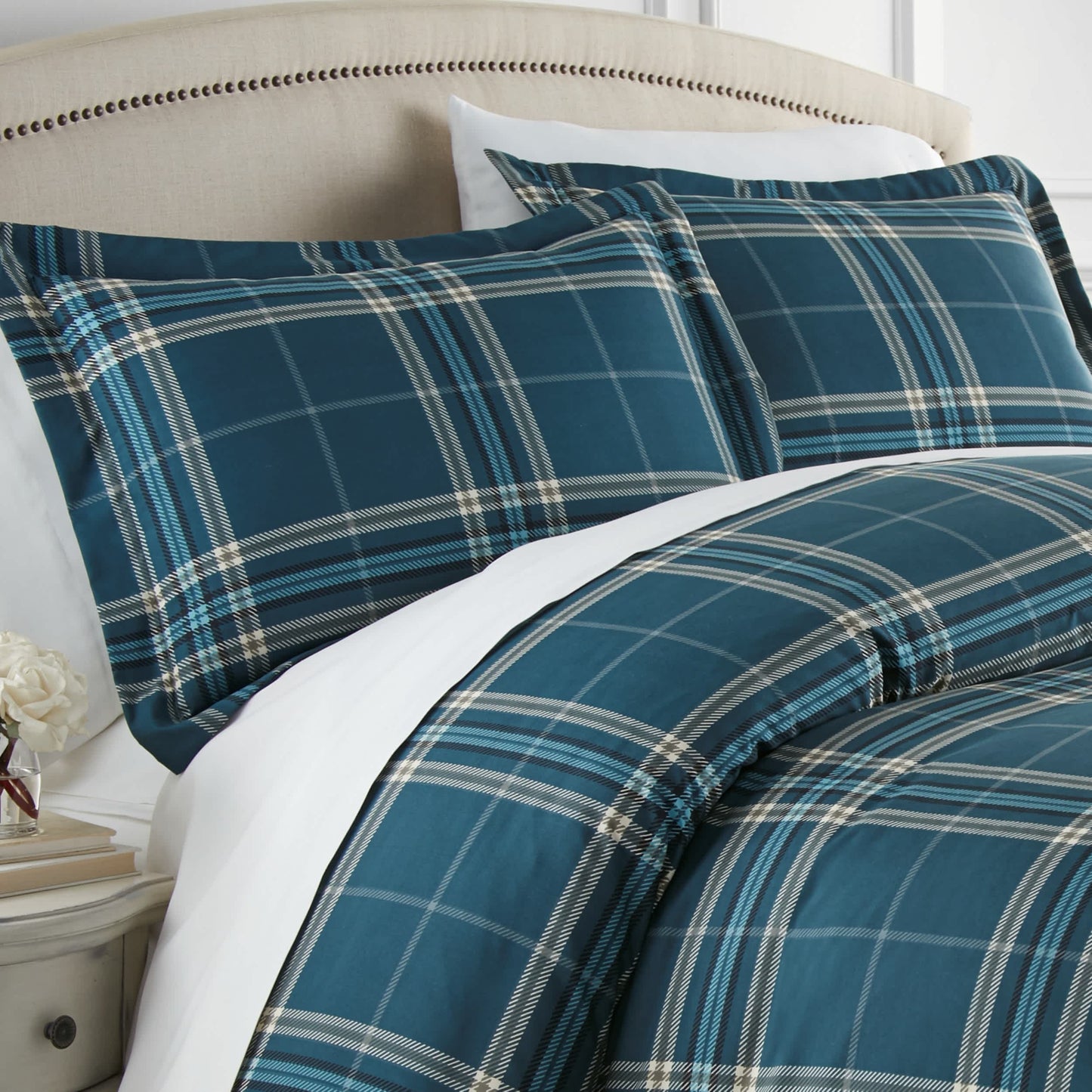 Southshore Fine Linens Vilano Plaid Duvet Set