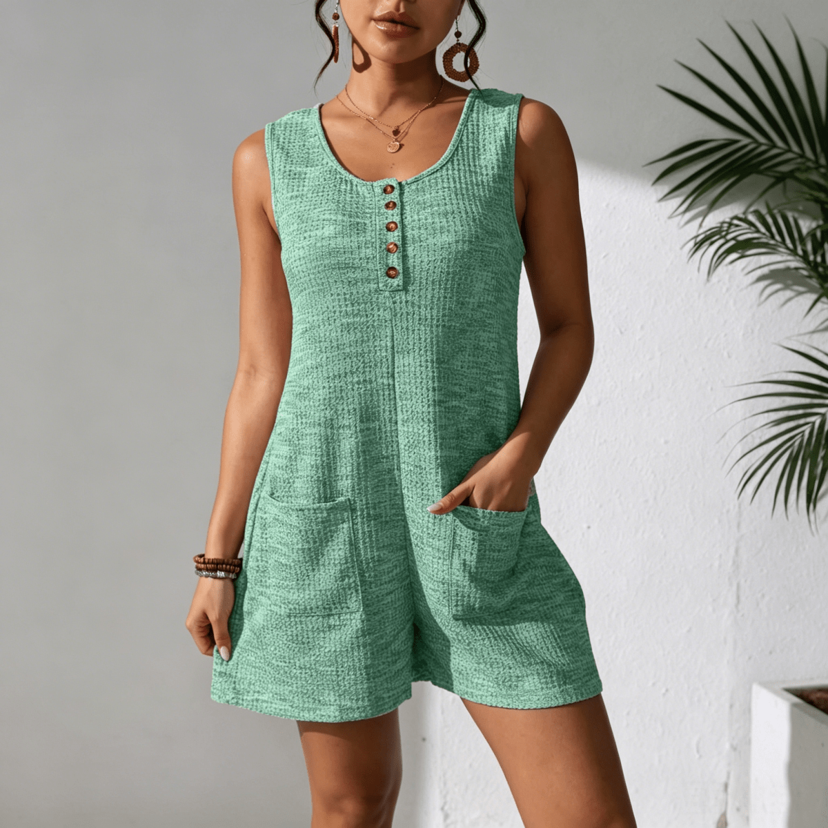 Women's Sleeveless Playsuit