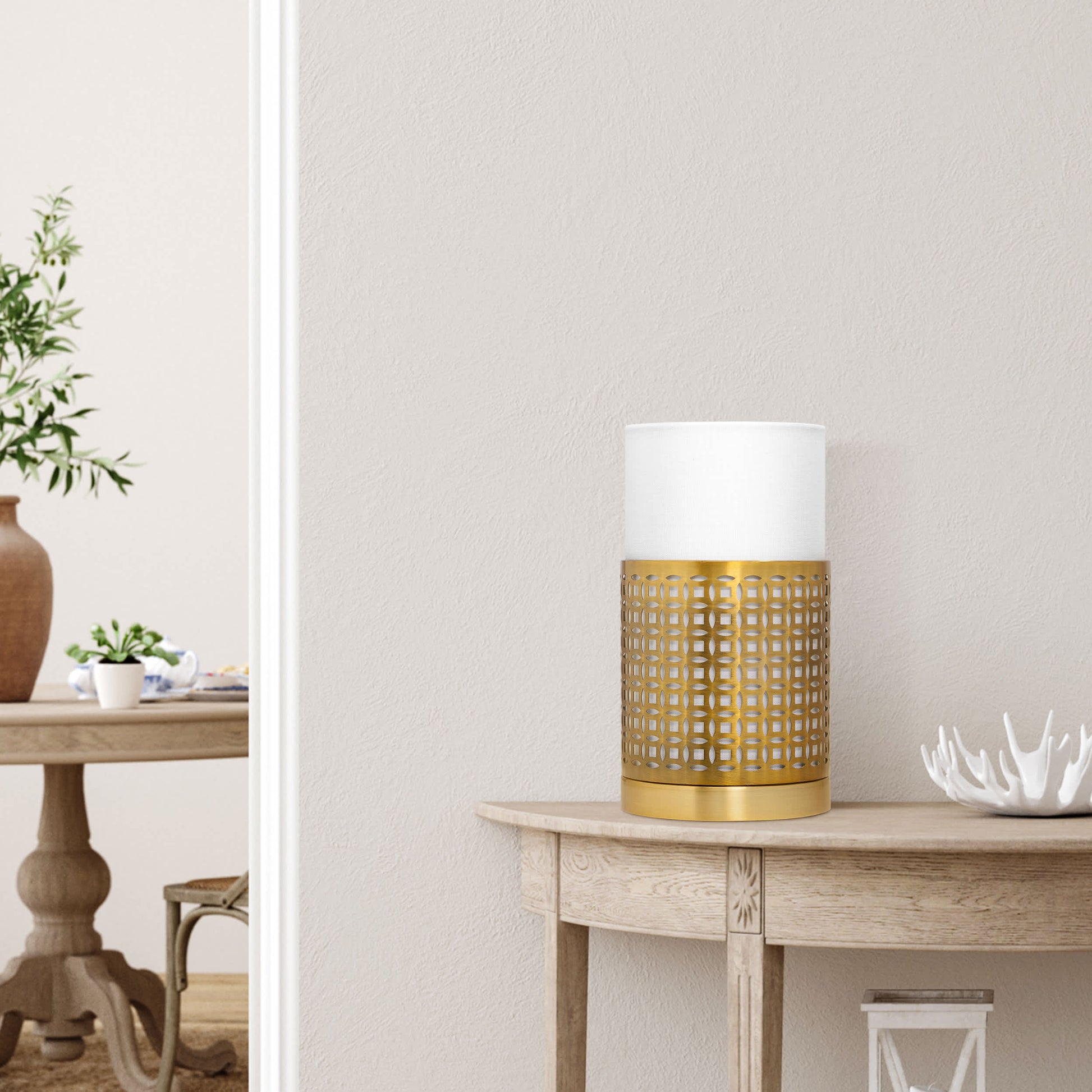 Gold/ White-