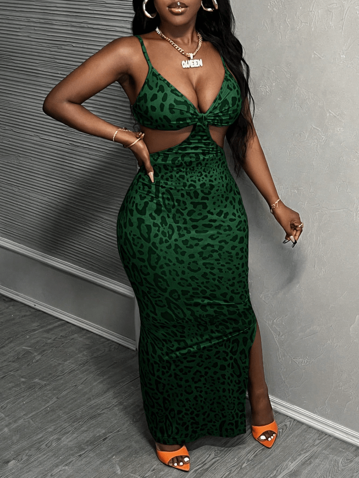 Chic YC Women's Leopard Print Cutout Maxi Dress Spaghetti Strap Bodyco – Zulily Chic YC Women's Leopard Print Cutout Maxi Dress Spaghetti Strap Bodyco – Zulily