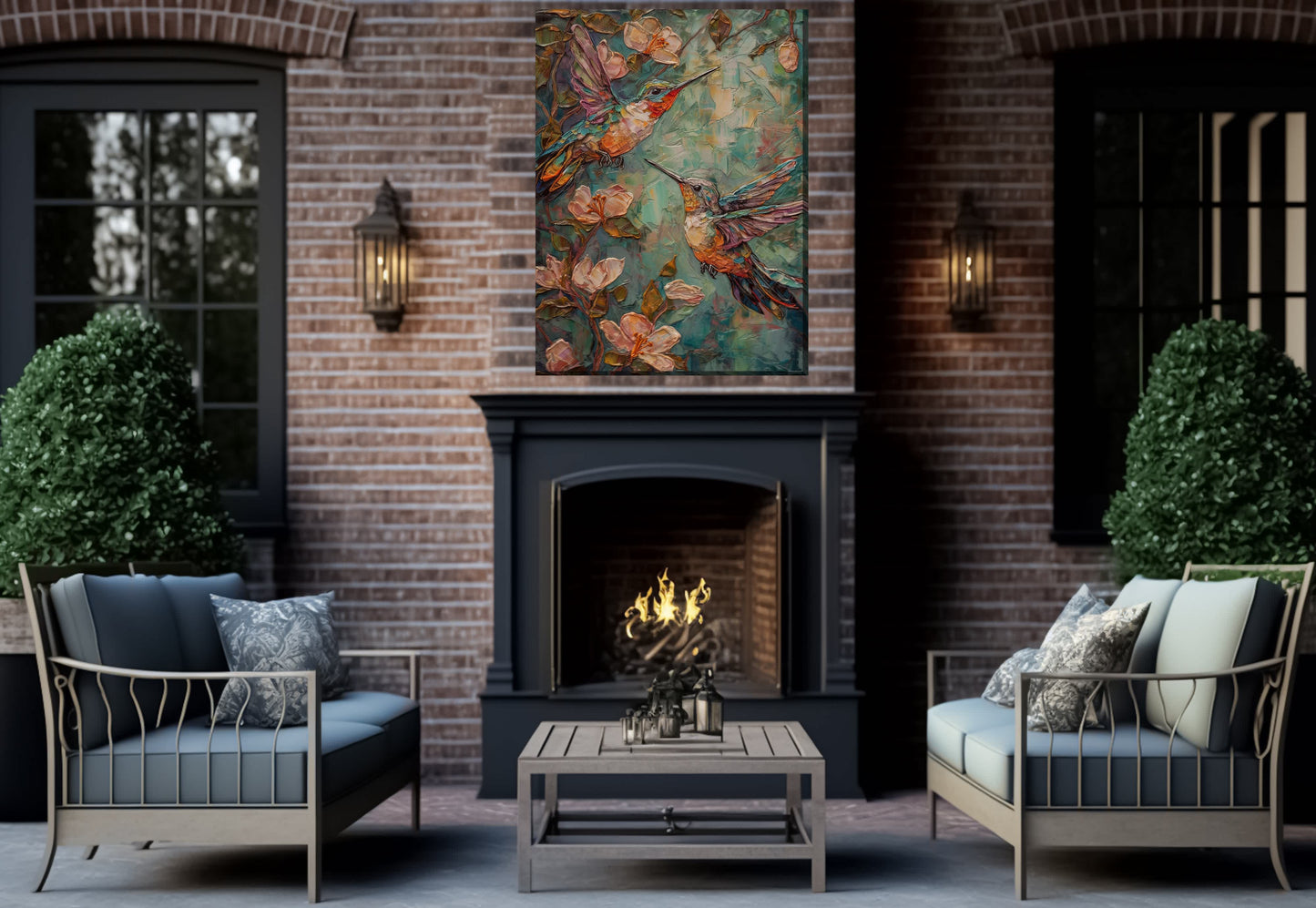 Regal Hummers All Weather Outdoor Art