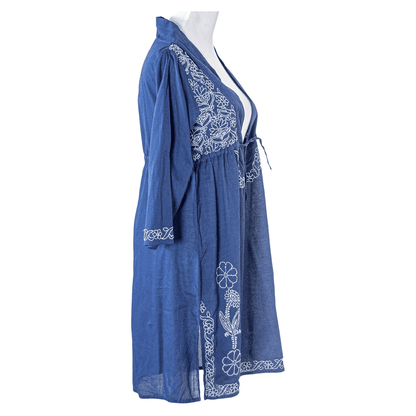 La Chic Women's Embroidered Cotton Cover-Up