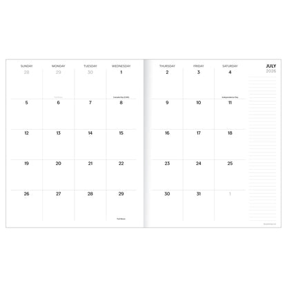 July 2026 - June 2027 Exotic Palms Monthly Planner