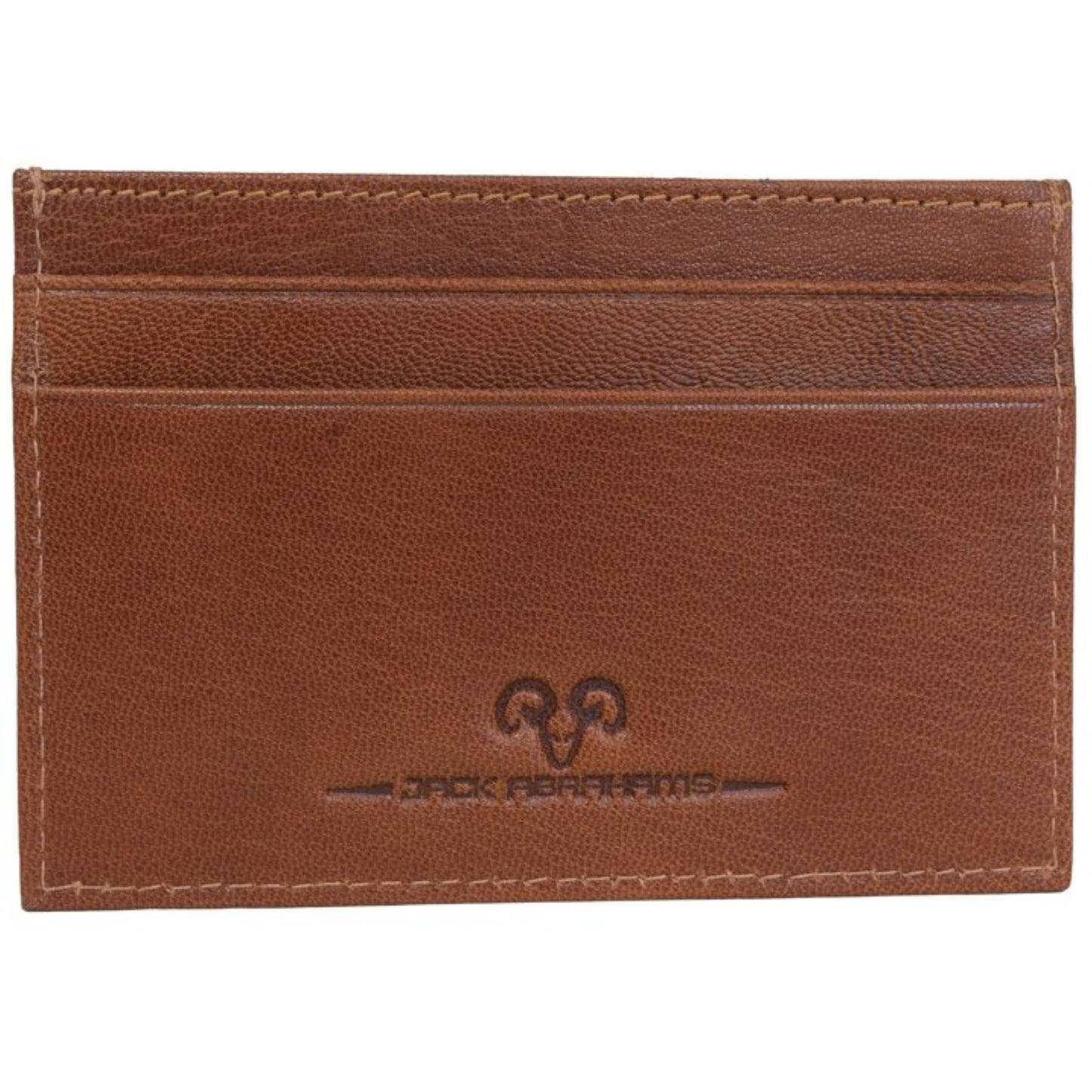 Jack Abrahams Goat Nappa Leather Card Case Wallet