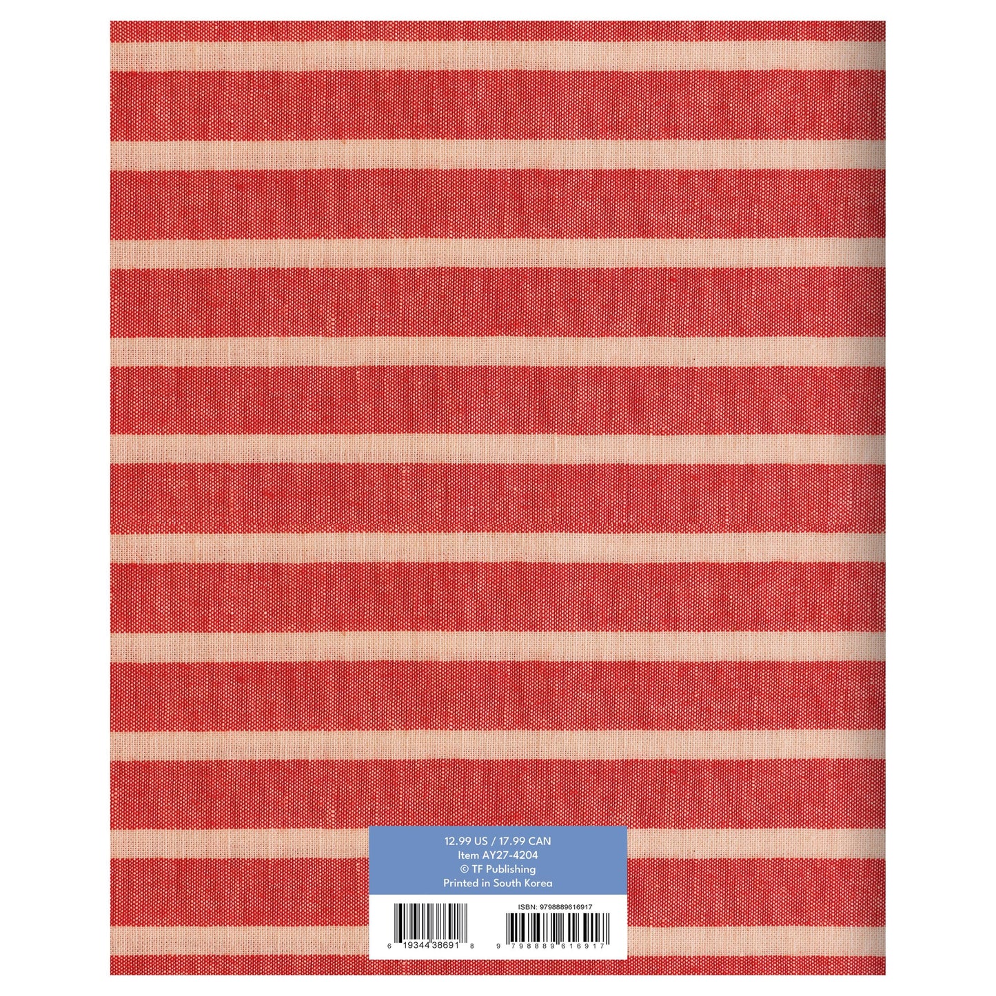 July 2026 - June 2027 Red Stripe Monthly Planner